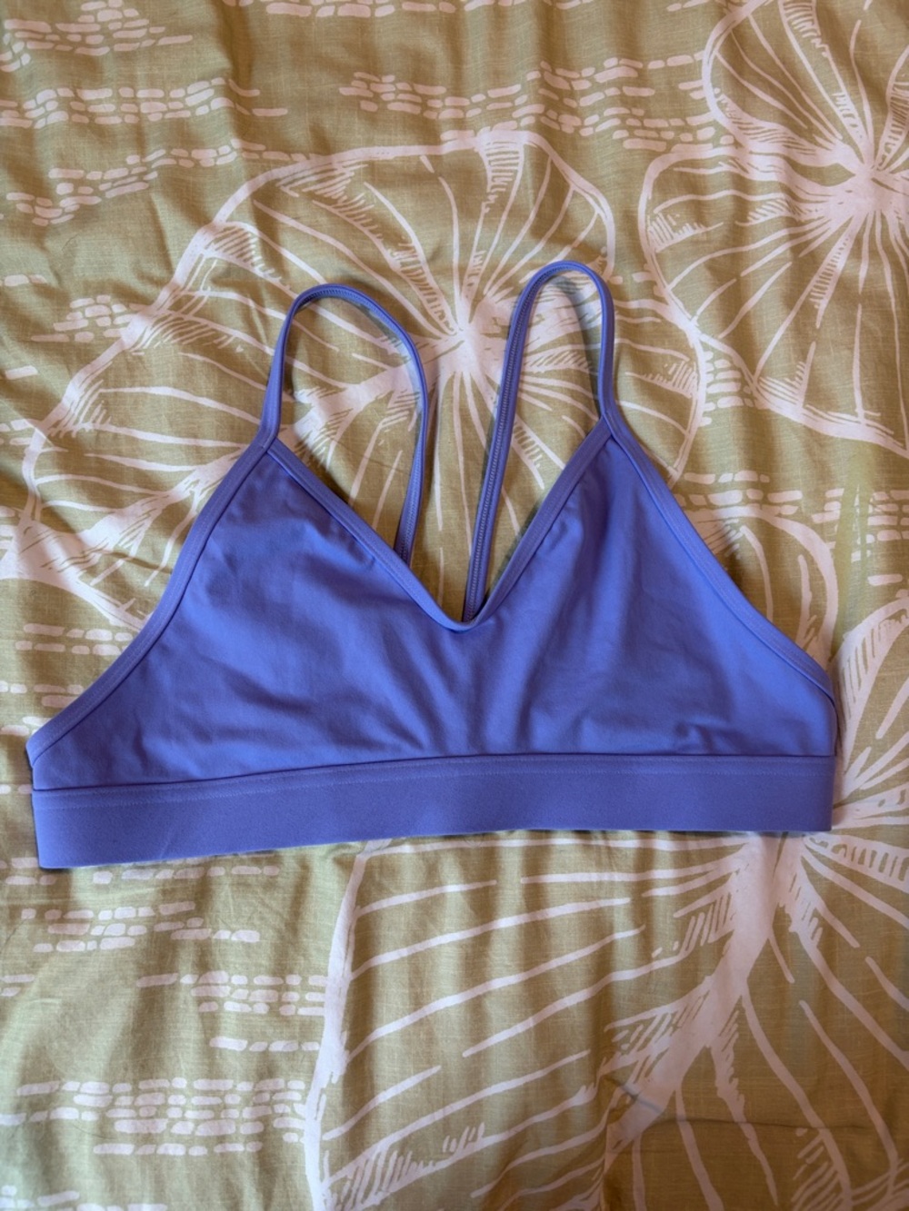 Jolyn Clothing Lavender Strappy V-Neck Bikini Top